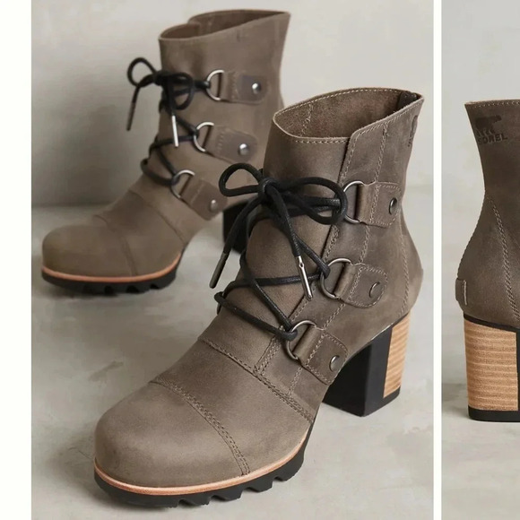 Sorel Addington brown Lace-Up Ankle Boots size 10 - Picture 1 of 12